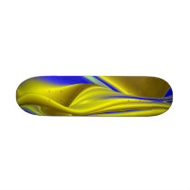 Abstract in gold-yellow blue