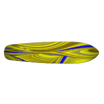 Abstract in gold-yellow blue