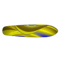Abstract in gold-yellow blue