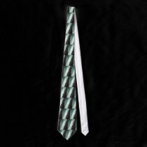 abstract in green ties