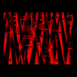 Abstract in Red and Black posters