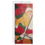 abstract in red and gold rack cards