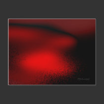 Abstract in Red postcards