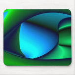 Abstract into green blue mouse pads