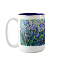 Abstract Irises Mug