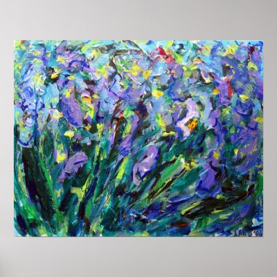 Abstract Irises  Posters by donnabellas