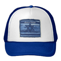 ABSTRACT ISRAEL BLUE MESH HATS