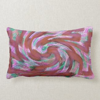 Abstract Jacaranda Tree Lumbar Throw Pillow