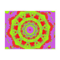 Abstract Kaleidoscopes postcards