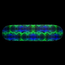 Abstract Kimono (BLUE&GREEN) Skateboard