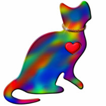 Abstract Kitty photo sculptures by Love_em_Hearts Abstract Kitty photo sculptures