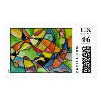 Abstract KOI #2 postage