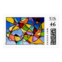 Abstract KOI postage