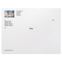Abstract Landscape Buenos Aires 24.25x17 Custom Letterhead