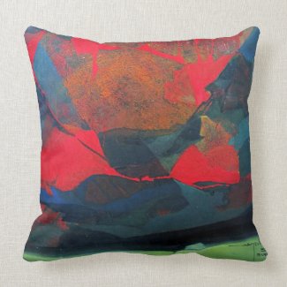 Abstract Landscape of Potosi Bolivia 21.9 x 27.6 Pillow