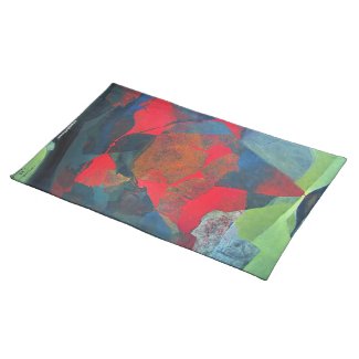 Abstract Landscape of Potosi Bolivia 21.9 x 27.6 Place Mat