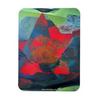 Abstract Landscape of Potosi Bolivia 21.9 x 27.6 Vinyl Magnets