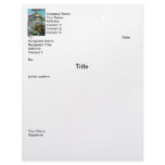 Abstract Landscape of Potosi Bolivia Letterhead Template