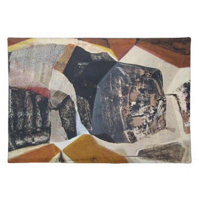 Abstract Landscape of Potosi Bolivia Place Mat by AlfredoDaSilva