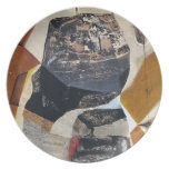 Abstract Landscape of Potosi Bolivia Dinner Plate Abstract Landscape of Potosi Bolivia Dinner Plate