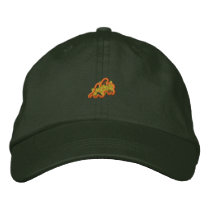 Abstract Leaf Embroidered Baseball Cap