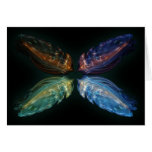 Abstract Leafs Greeting Cards