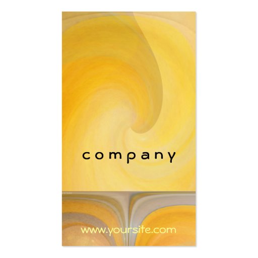 Abstract Lemon Popsicles 2 Business Card Template