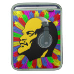 Abstract Lenin Head in Star Circle Sleeves For Ipads