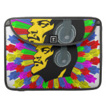 Abstract Lenin Head in Star Circle Sleeve For Macbook Pro