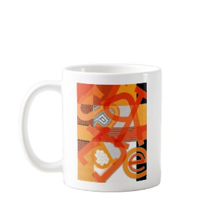 Abstract Letter Art Mug mug