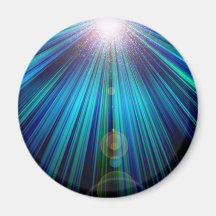 Abstract Light Refrigerator Magnet