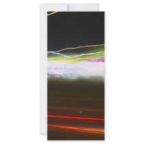 Abstract Light Trails Custom Rack Cards