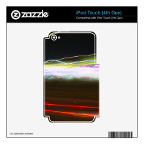 Abstract Light Trails Decals For Ipod Touch 4g