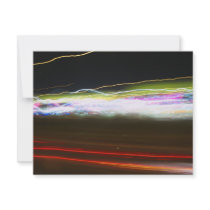 Abstract Light Trails Personalized Invitations
