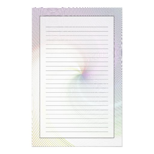 Abstract Lines 8 Personalized Stationery