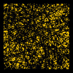Abstract Lines - Amber posters