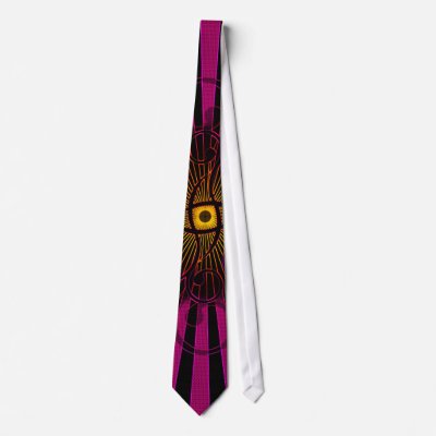 Abstract Lines and Spirals: Custom Tie by spiritswitchboard