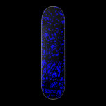 Abstract Lines - Blue skateboards