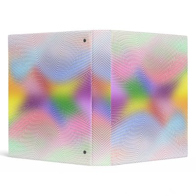 Abstract Lines & Colors: Custom Binder by spiritswitchboard