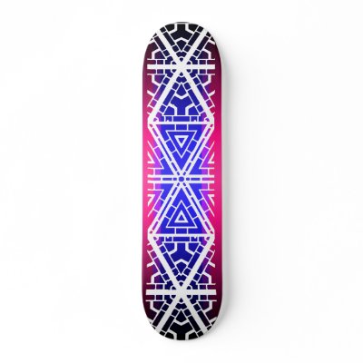 Abstract Lines: Custom Skateboard by spiritswitchboard