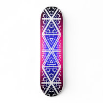 Abstract Lines: Custom Skateboard