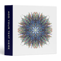 Abstract Lines Flower binders