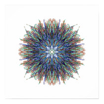 Abstract Lines Flower posters