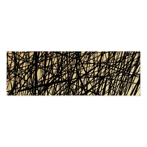 Abstract Lines - Gold Business Card (back side)