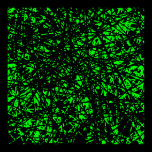 Abstract Lines - Green posters