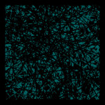 Abstract Lines - Moss Green posters