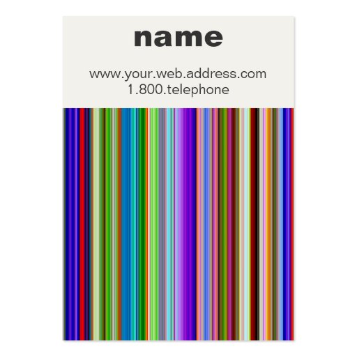 Abstract Lines of Color Business Card (front side)