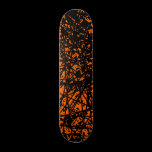 Abstract Lines - Orange skateboards