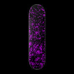 Abstract Lines - Purple skateboards