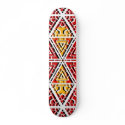 Abstract Lines: Red: Custom Skateboard by spiritswitchboard Abstract Lines: Red: Custom Skateboard